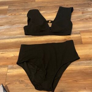 Black 2-piece by SHEIN.  3XL.  Never worn